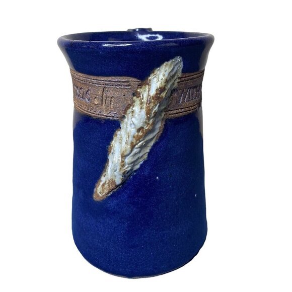 Stoneware Pottery Coffee Mug Matthew 19:26 With God All Things Are Possible - Picture 2 of 8